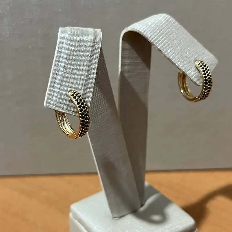 Brinco Argola Crav Preta
