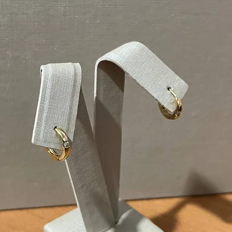 Brinco Argola Lisa com Cristal