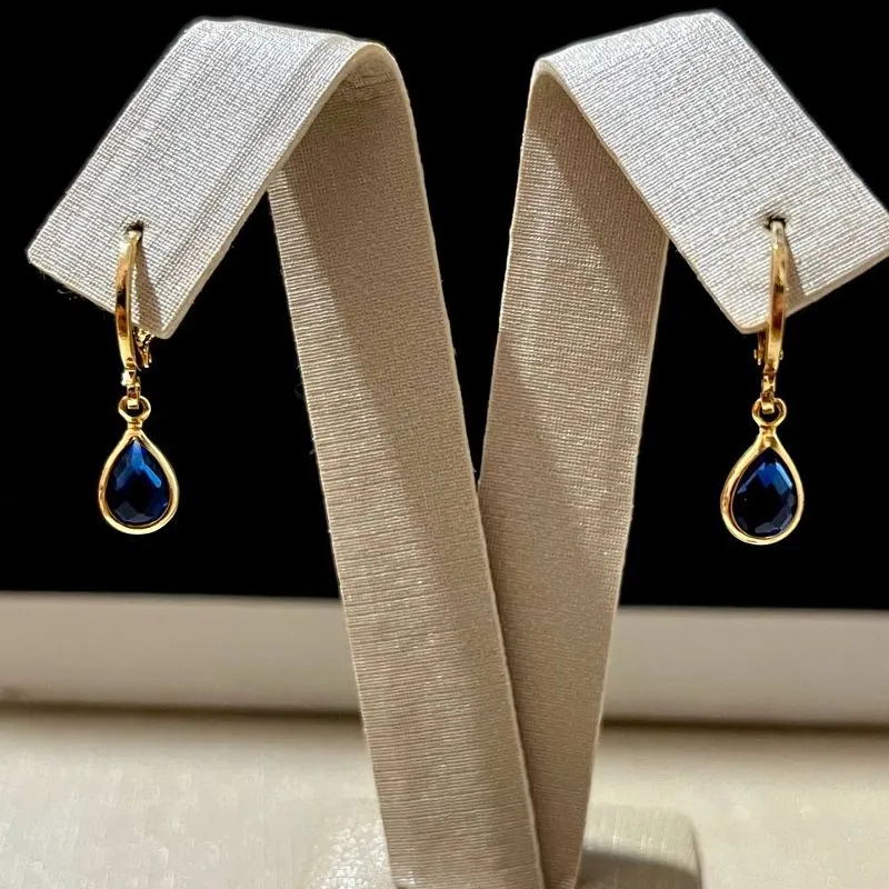 Brinco Argolinha Azul
