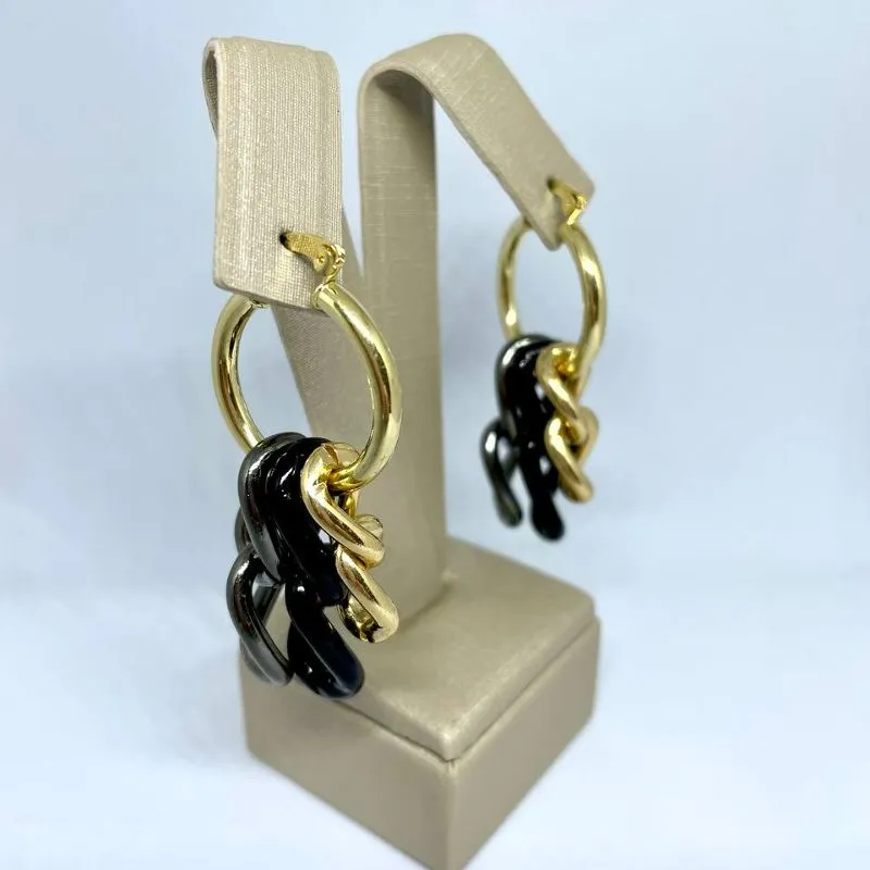 Brinco de Argola com Correntaria