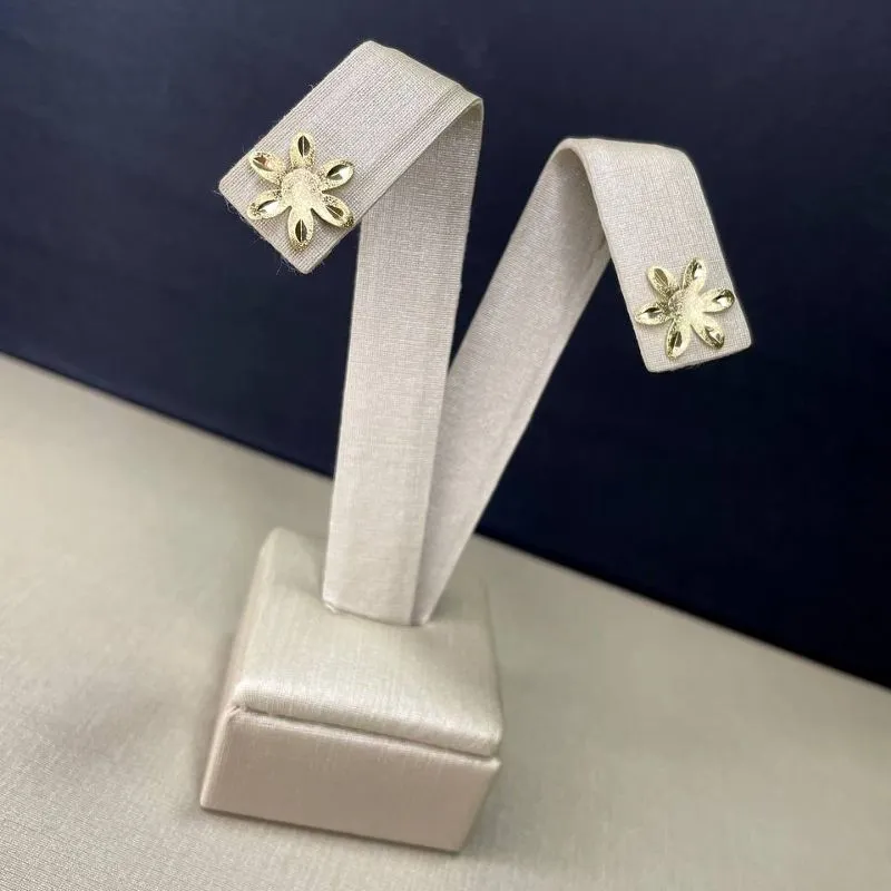Brinco Flor Escovada