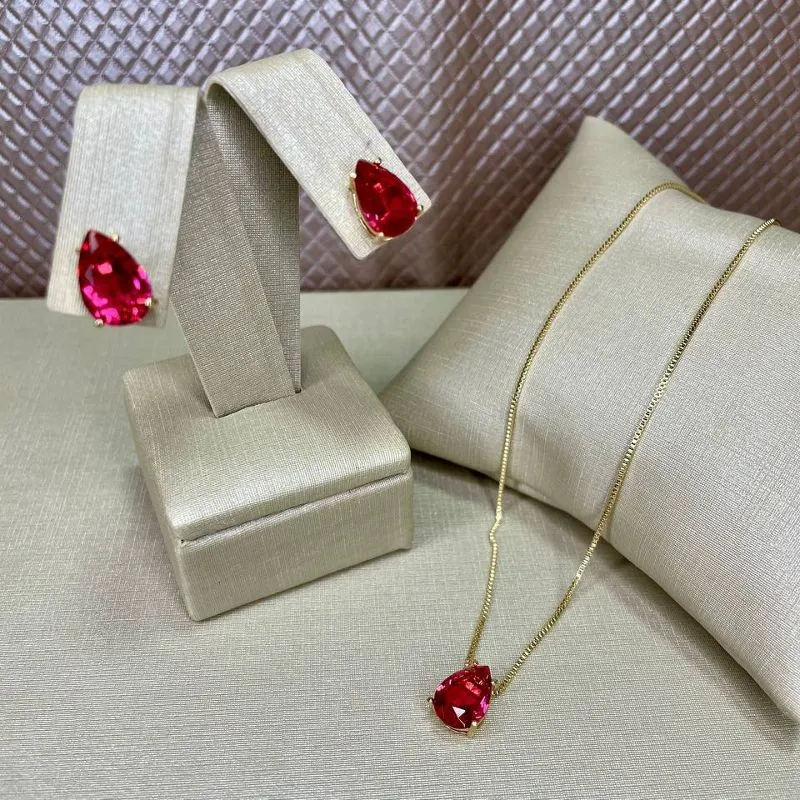 Colar Gota Pink