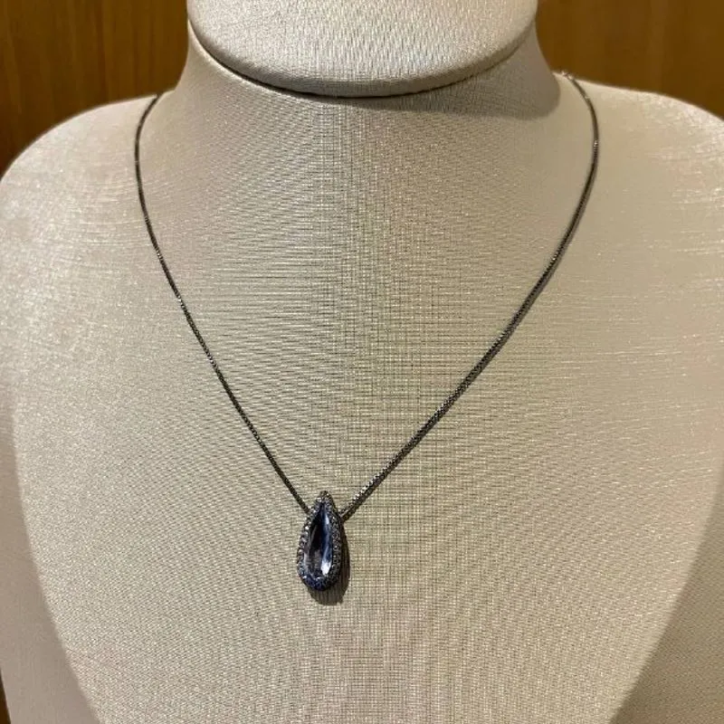 Colar Gota Rodio Negro