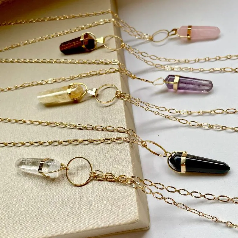 Colar Malha Diamantada com Pg Biterminado