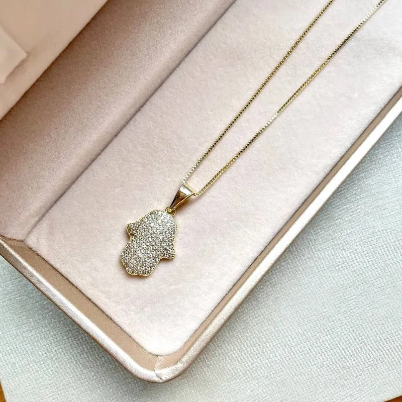 Colar Pingente Hamsa Crav