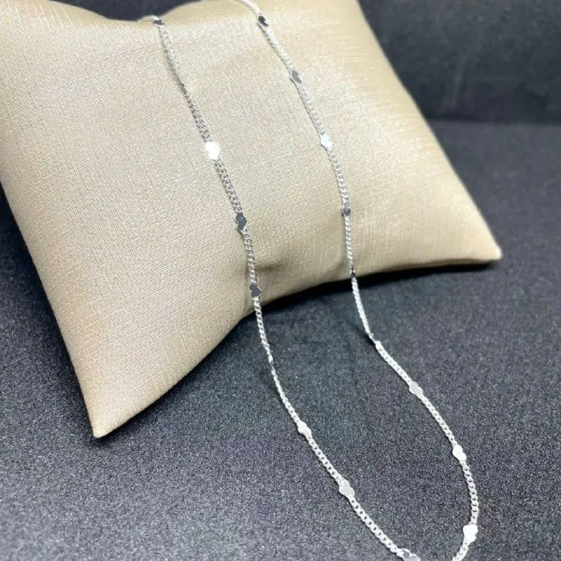 Colar Trabalhado Banho Ouro Branco