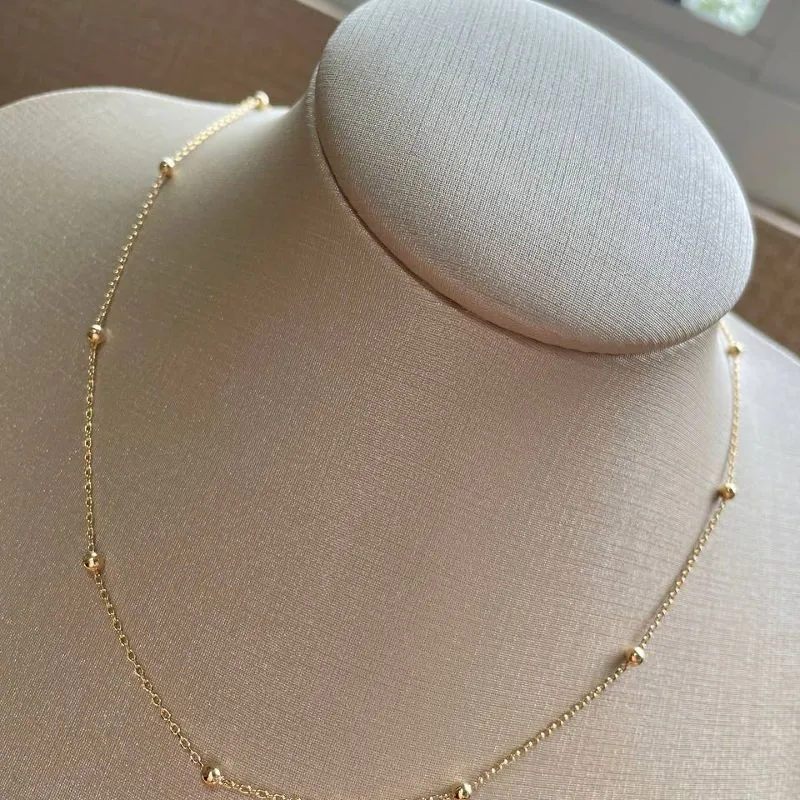 Colar Veneziana com Bolinhas