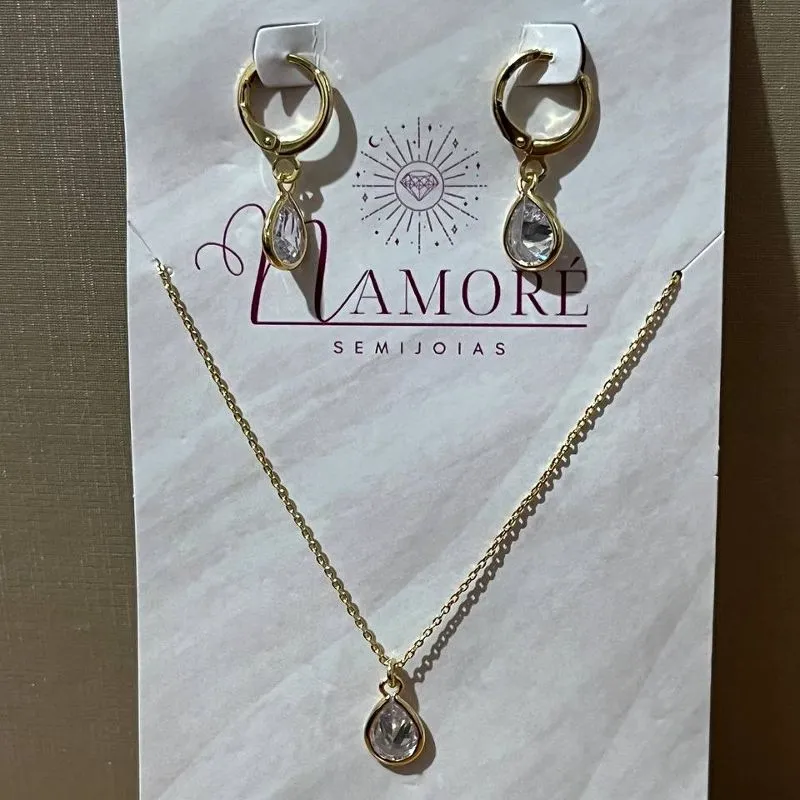 Conjunto Gota Cristal