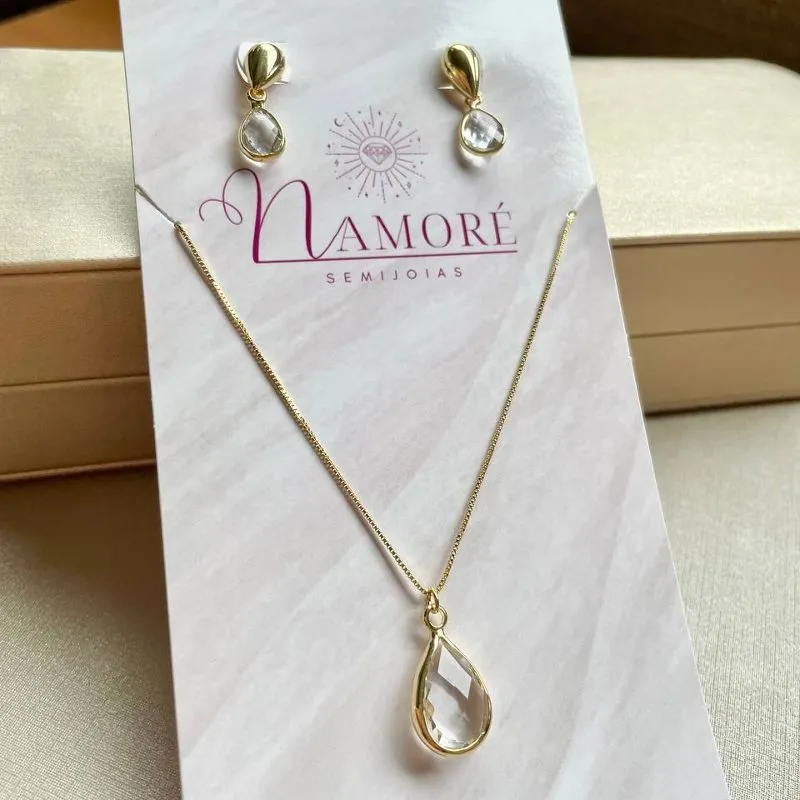Conjunto Gota Cristal