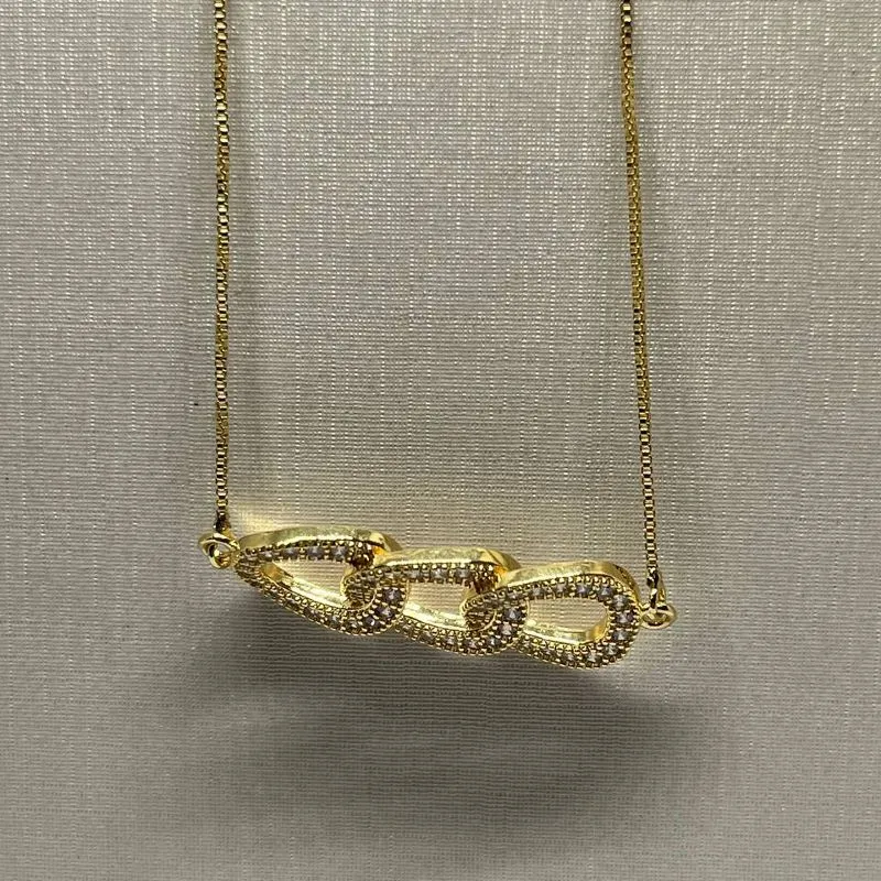Conjunto Três Elos Cravejado