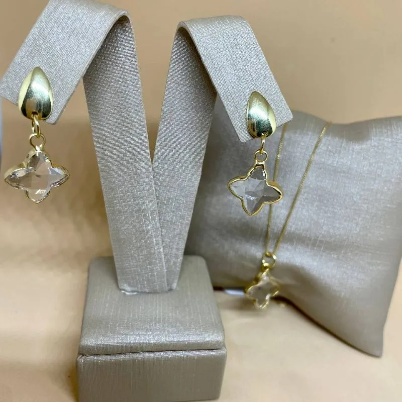 Conjunto Trevo Cristal