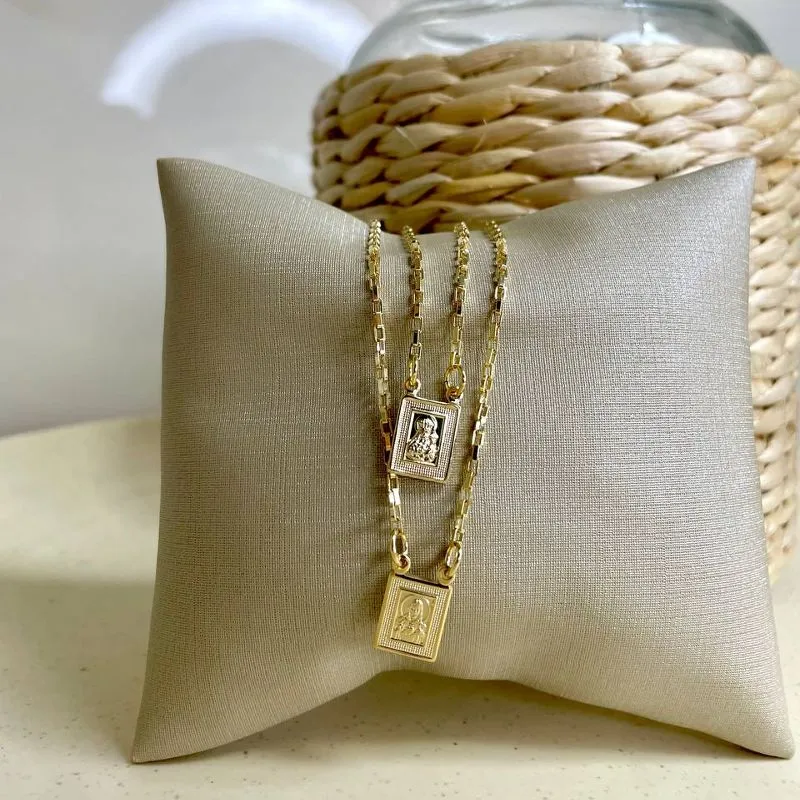 Escapulário Masculino Cartier Nossa Sra do Carmo