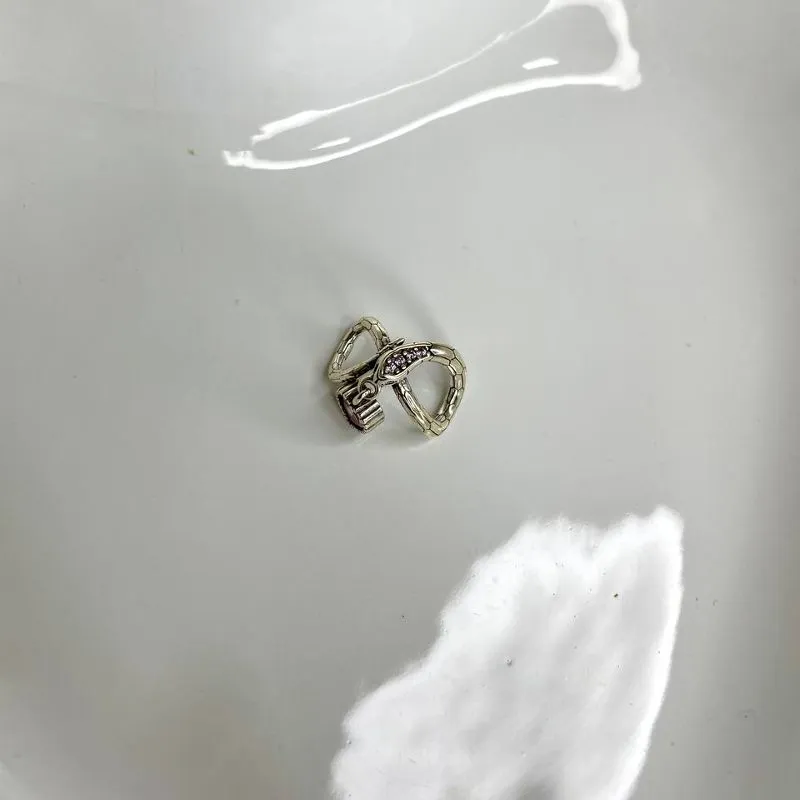 Pingente Charm Infinito Prata925 Rosa