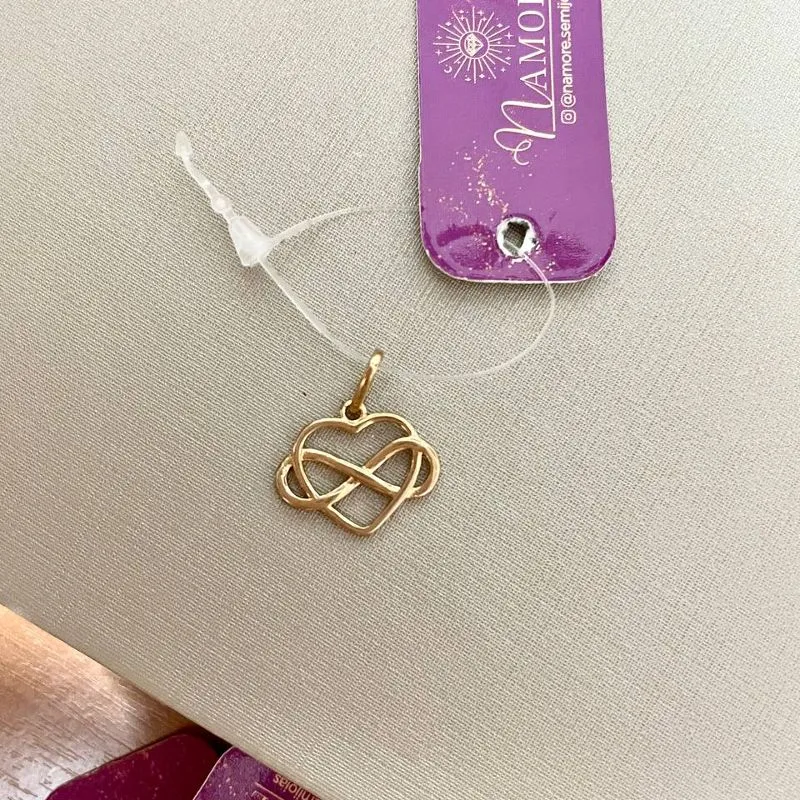 Pingente Coração Entrelaçado