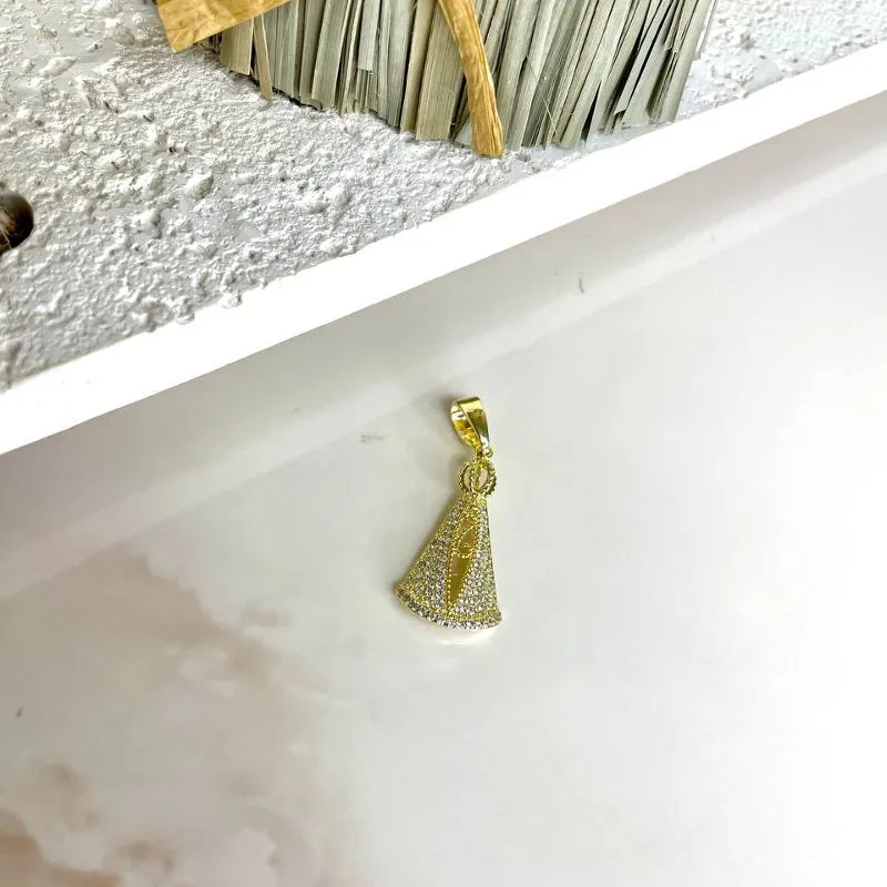 Pingente Cravejado Nossa Senhora Aparecida