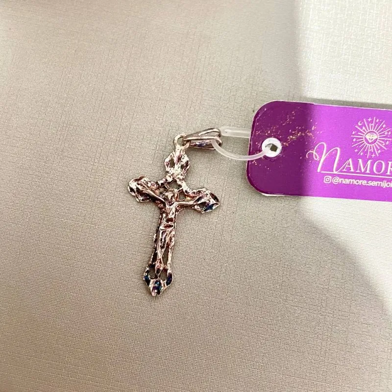 Pingente Crucifico 3D PRATA