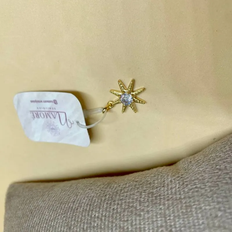 Pingente Estrela com Zircônia