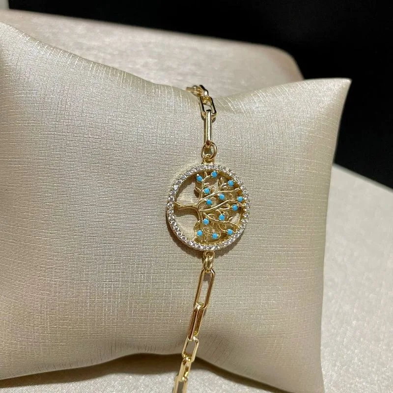 Pulseira Arvore da Vida Azul