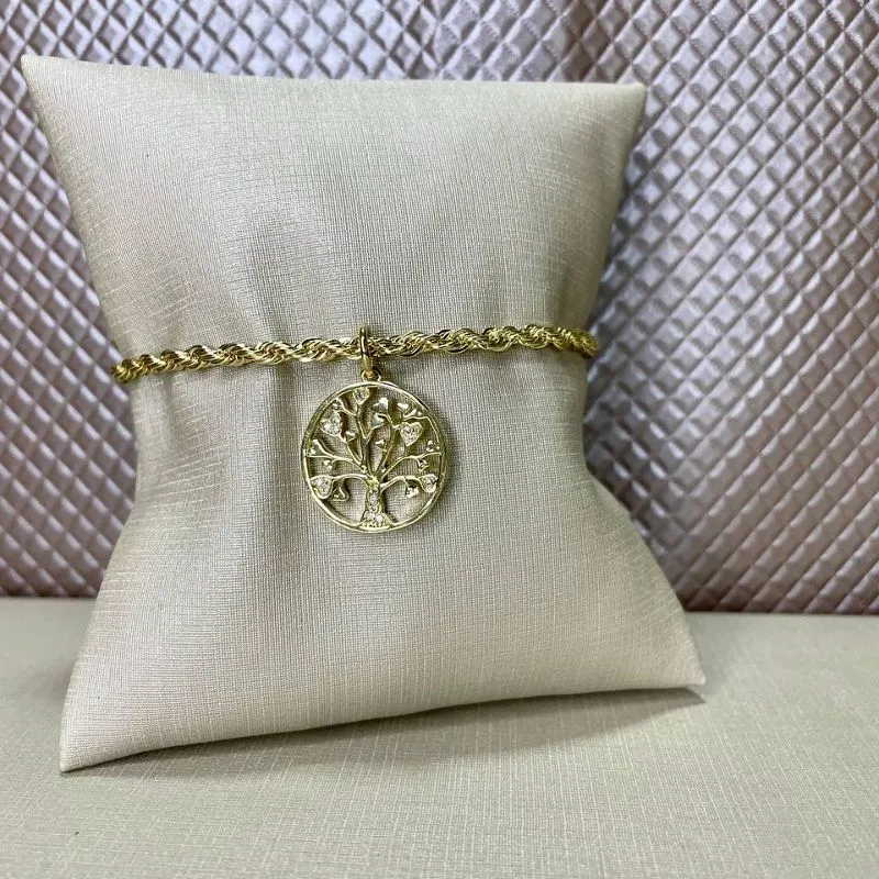 Pulseira Baiana com Pingente Árvore da Vida