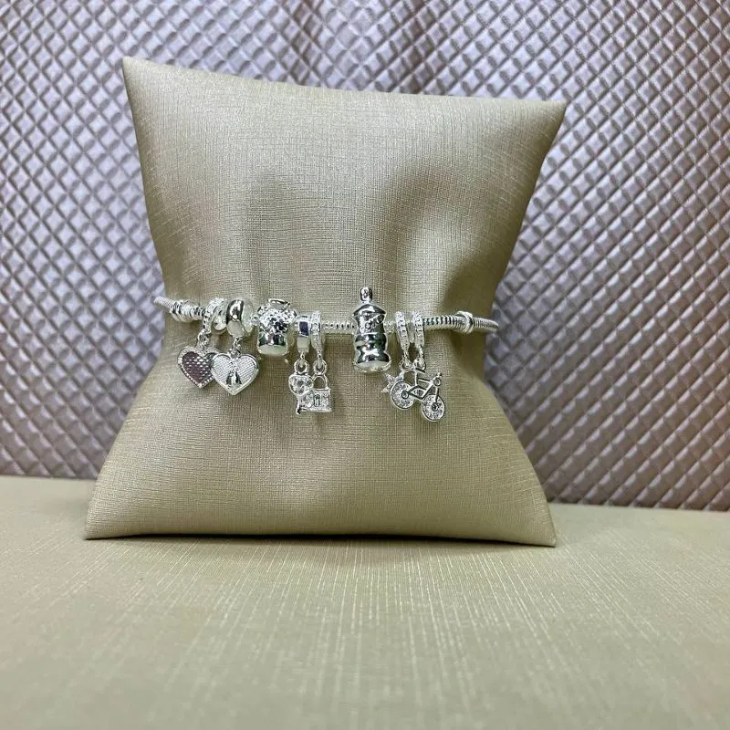 Pulseira Berloque Banho de Prata
