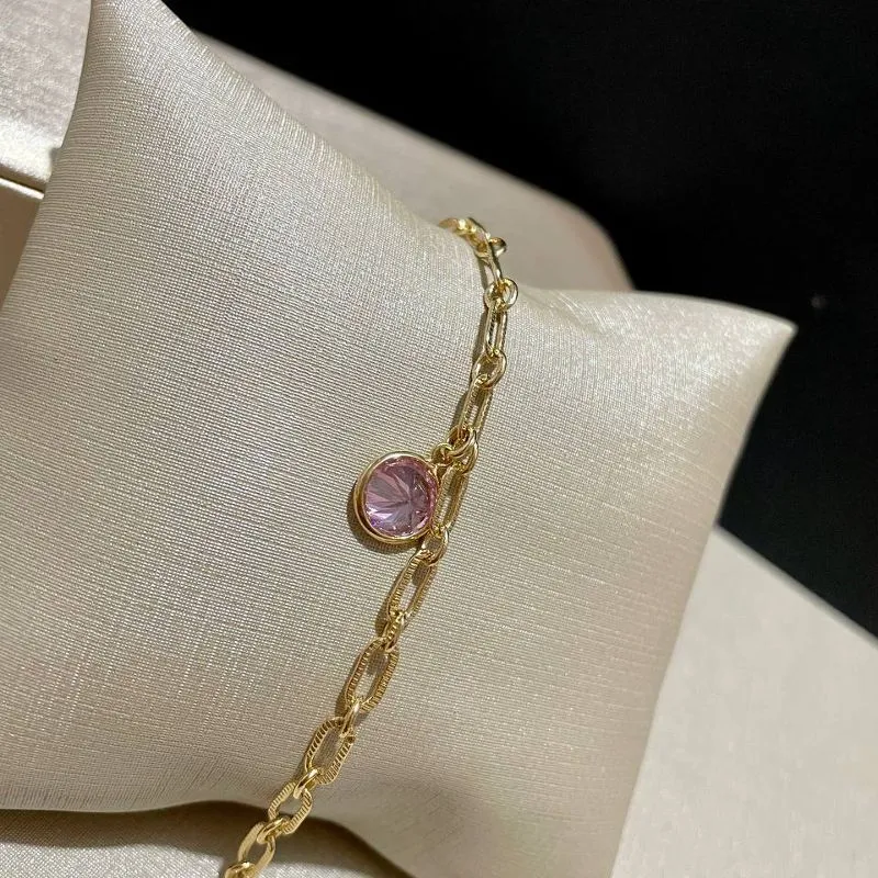 Pulseira Cartier Pedra Rosa