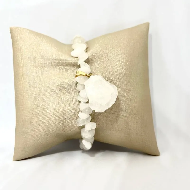 Pulseira Cascalho com Pingente Bruto