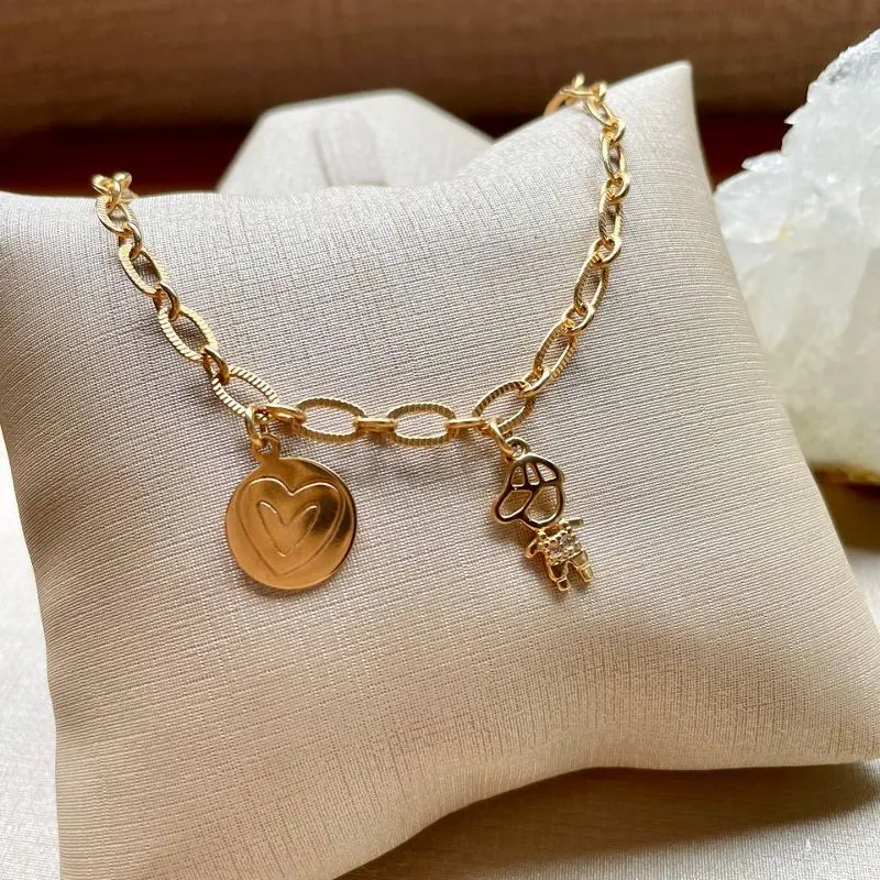 Pulseira Coração e Menino