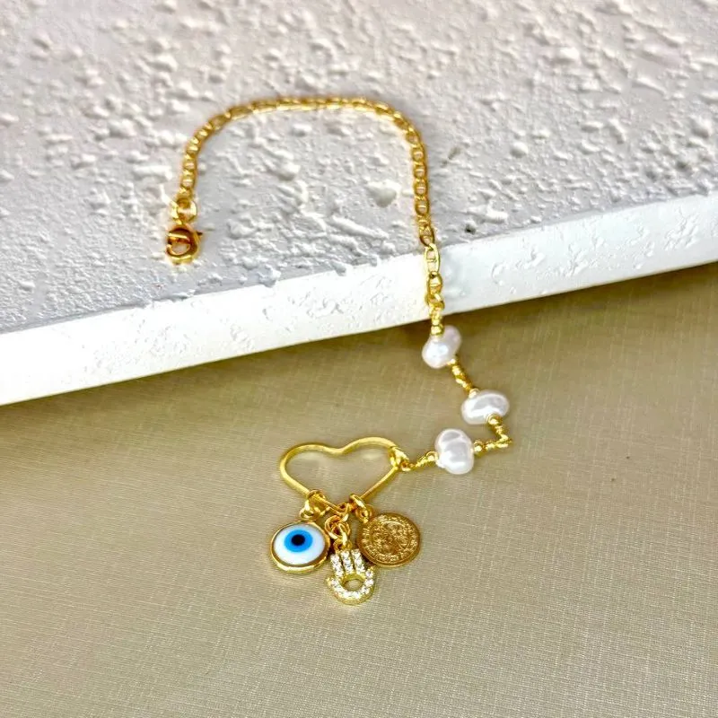 Pulseira Coração Patuá