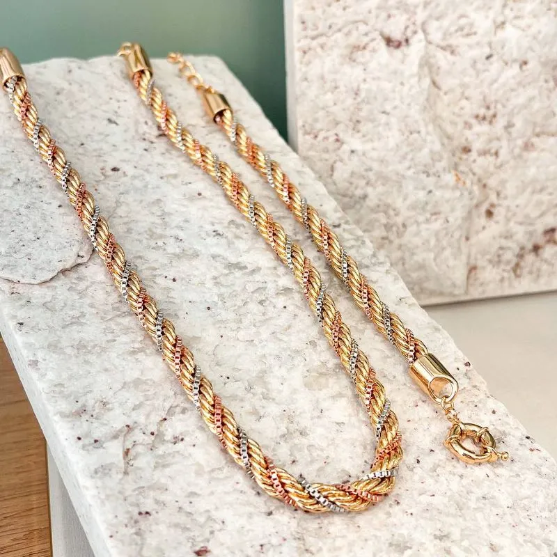 Pulseira Cordão Baiano Três Cores
