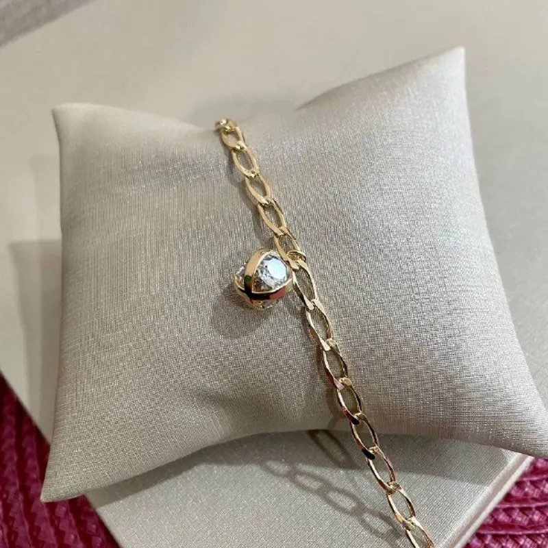Pulseira Diamantada com Cristal