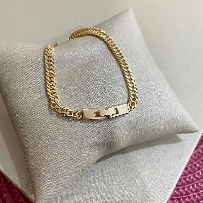 Pulseira Elo Batido com Fecho