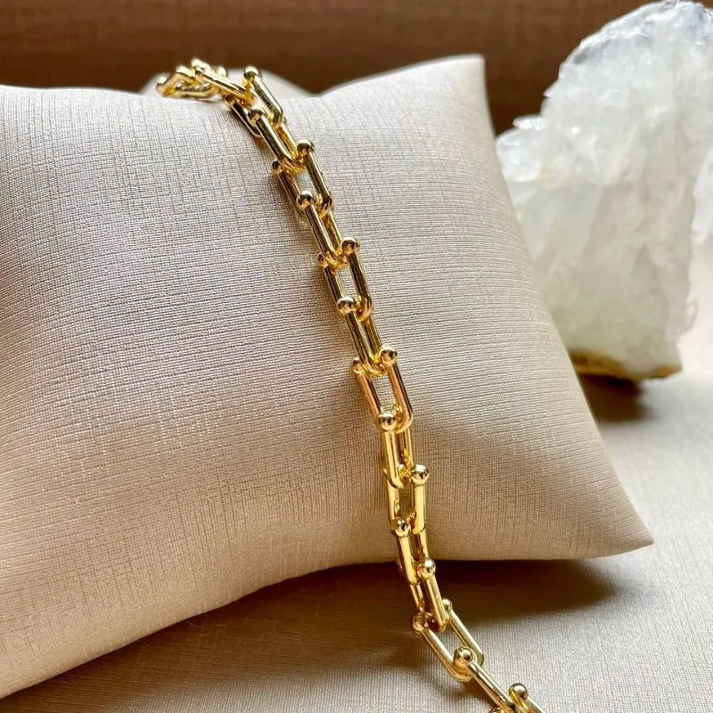 Pulseira Elos Cadeado Tiff