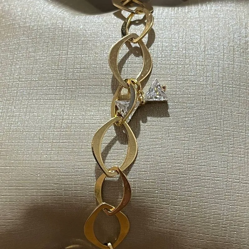 Pulseira Elos com Cristal