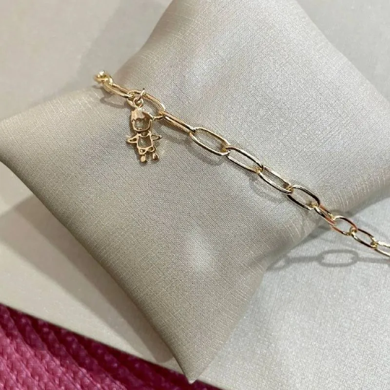 Pulseira Elos Largos com Menino