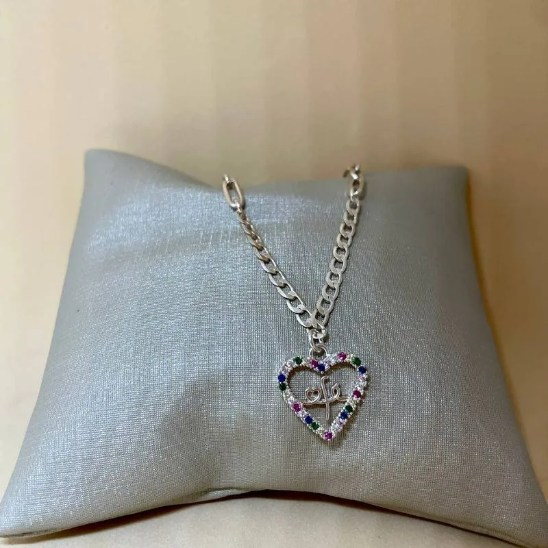 Pulseira Fé Coração Crav Prata
