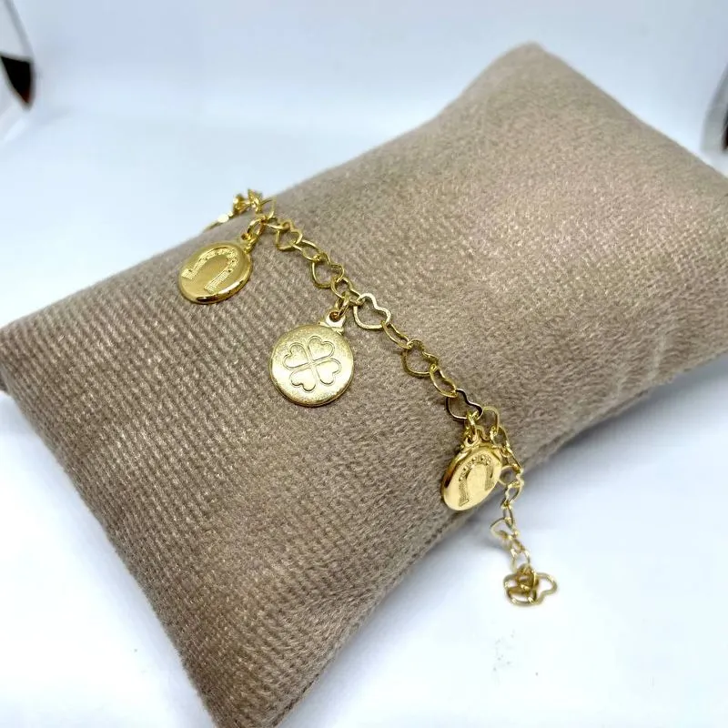 Pulseira Ferraduras e Trevos