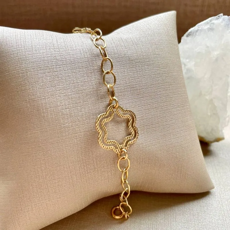 Pulseira Flor Vazada
