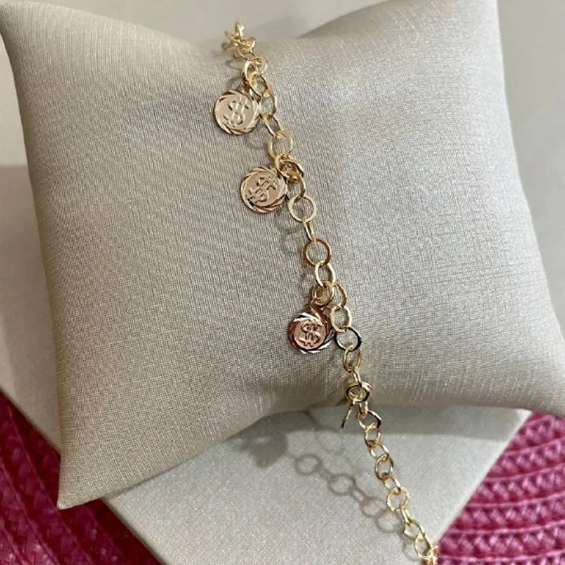 Pulseira Moedinhas de Dinheiro
