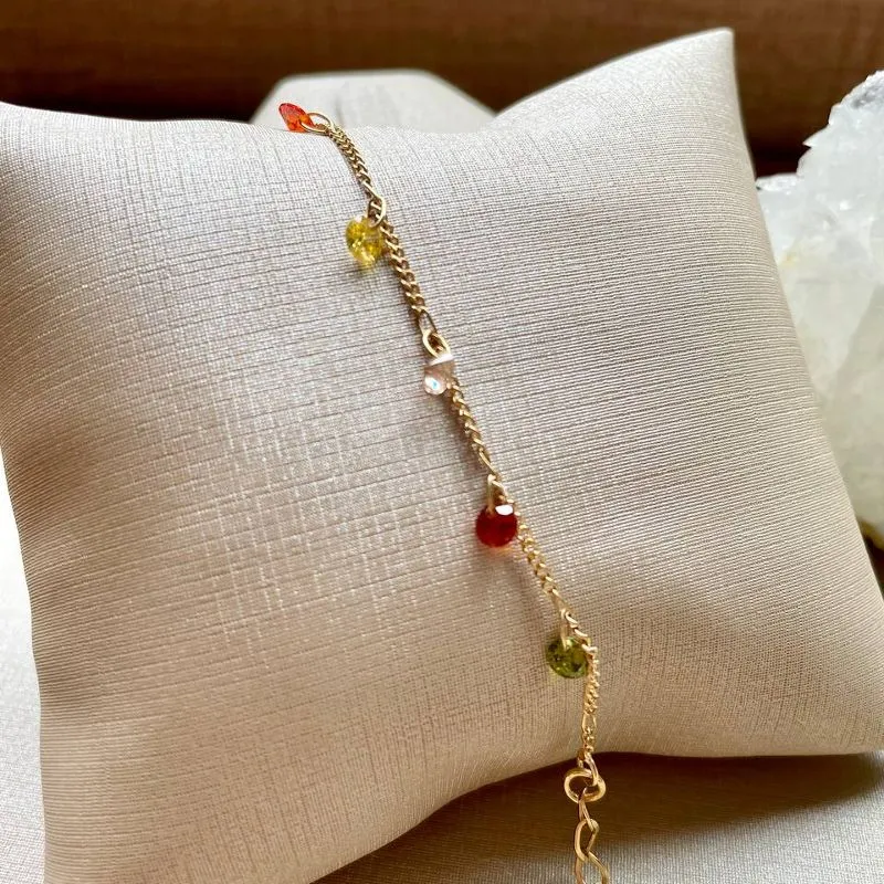 Pulseira Pedras Coloridas