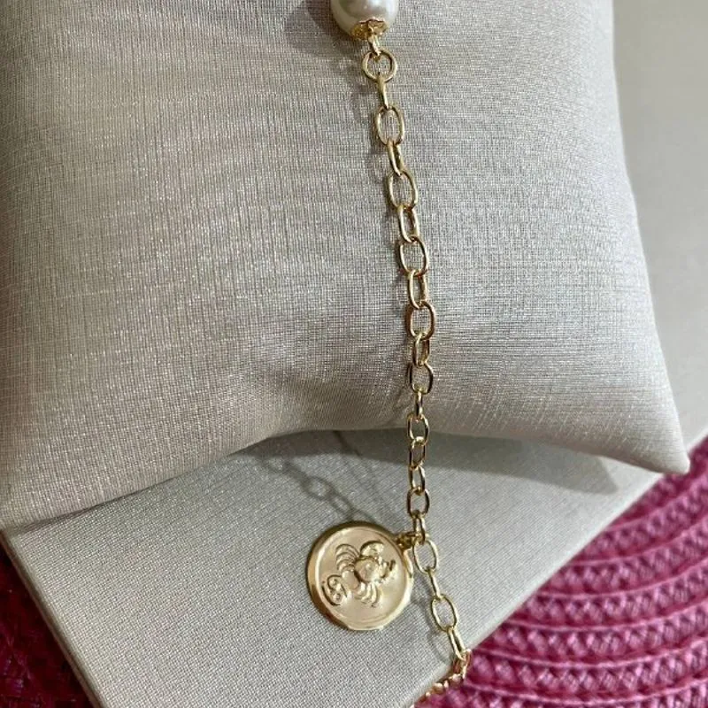 Pulseira Pérola com Escorpião