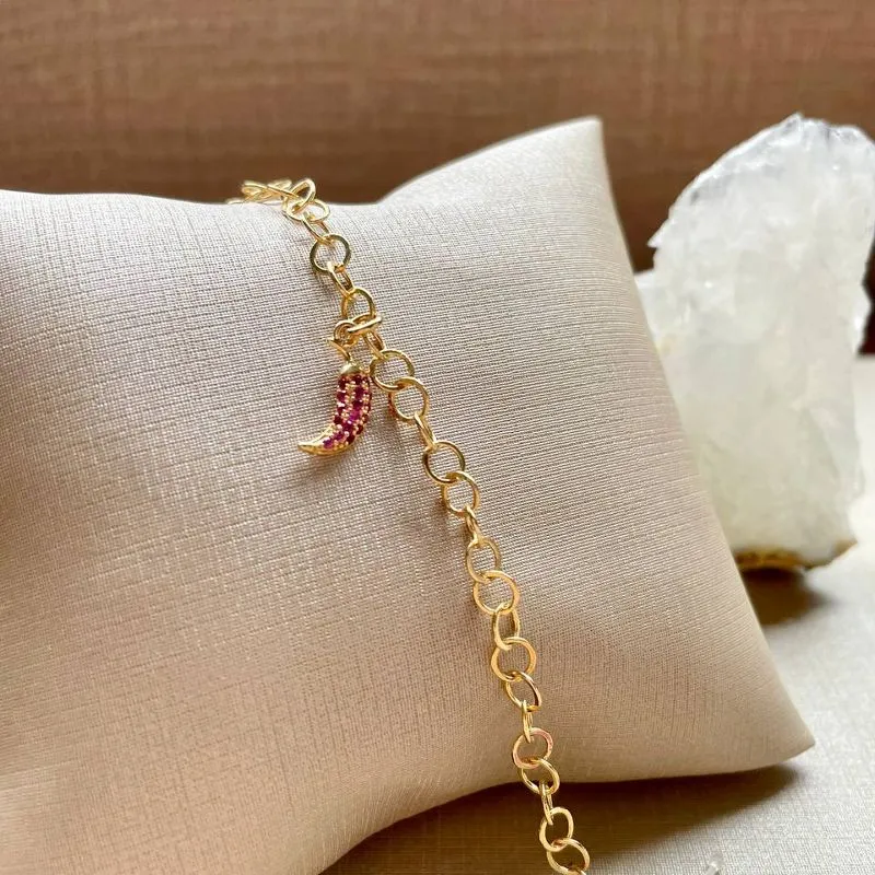 Pulseira Portugues com Pimenta Rosa