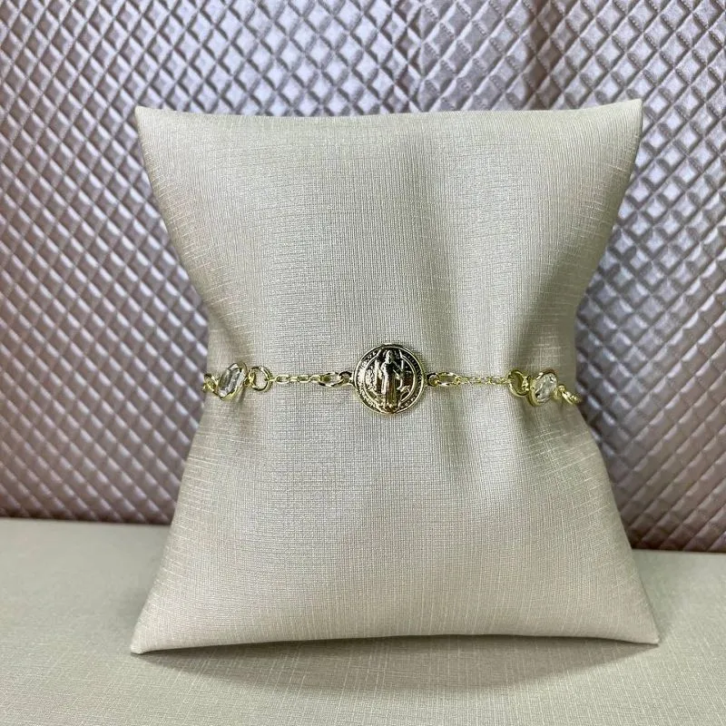 Pulseira São Bento com Cristais