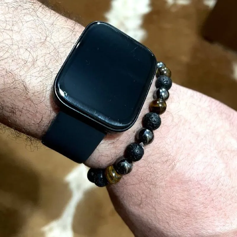 Pulseira Tripla Proteção Obsidiana
