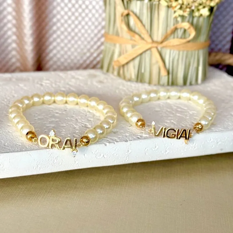 Pulseira Vigiai com Pérolas