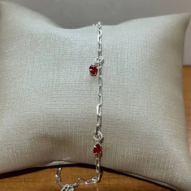 Tornozeleira Prata Cartier