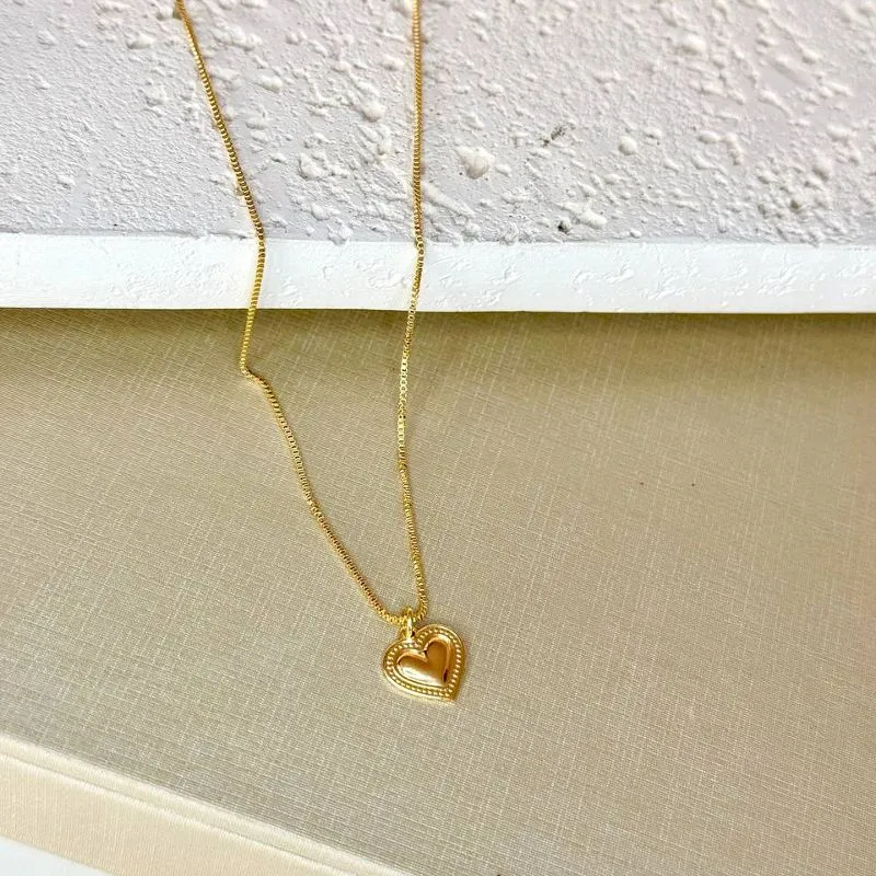 Colar Coração Liso