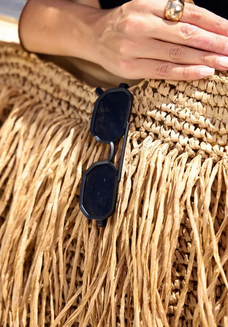 Óculos de Sol Clássico Aviador Scorpion Premium - Preto - Fosco - Acetato