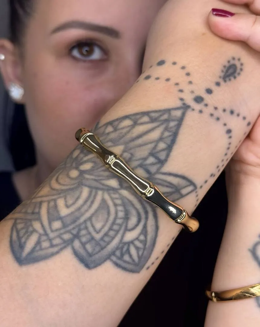 Bracelete Banhado Ouro - Aberto