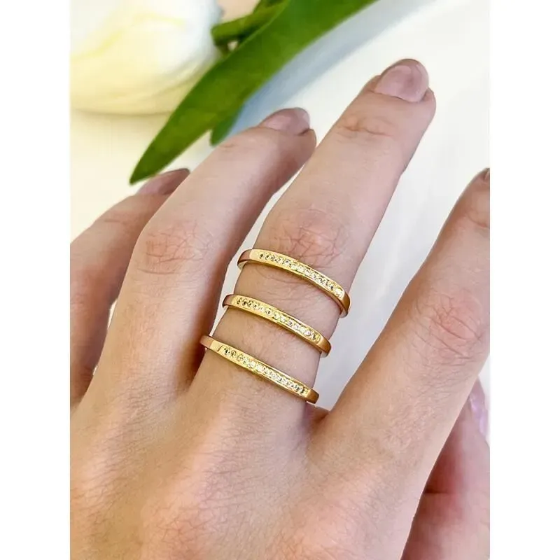 Anel Fileira de Micro Zirconia