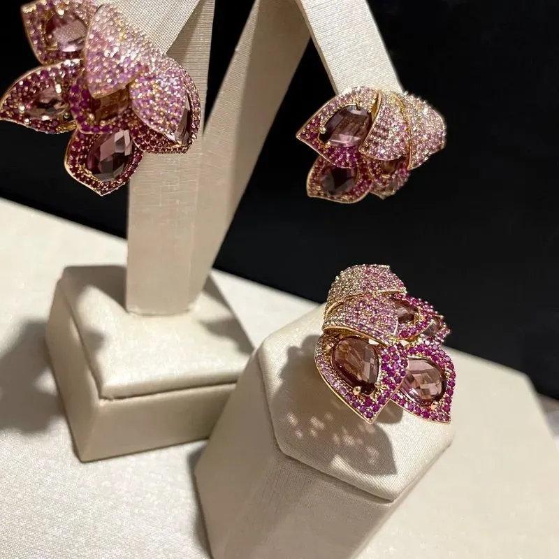 Anel Folhas Luxo